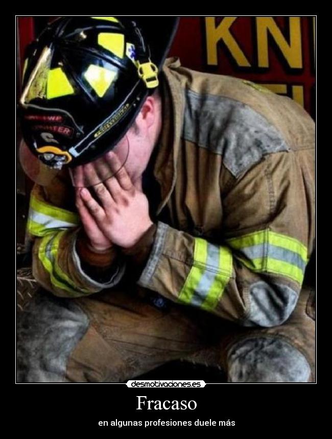 Fracaso - en algunas profesiones duele más