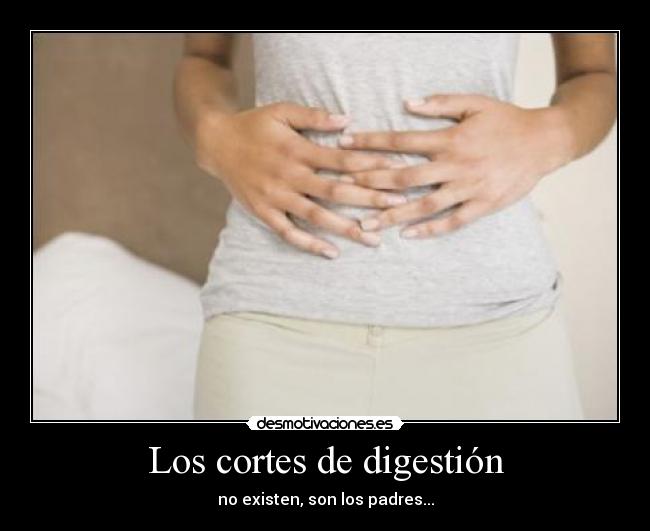 Los cortes de digestión - no existen, son los padres...
