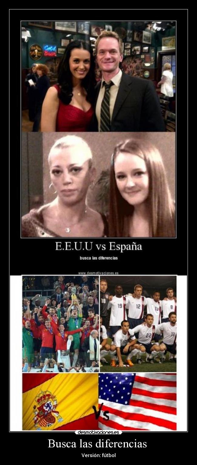 Busca las diferencias  - Versión: fútbol