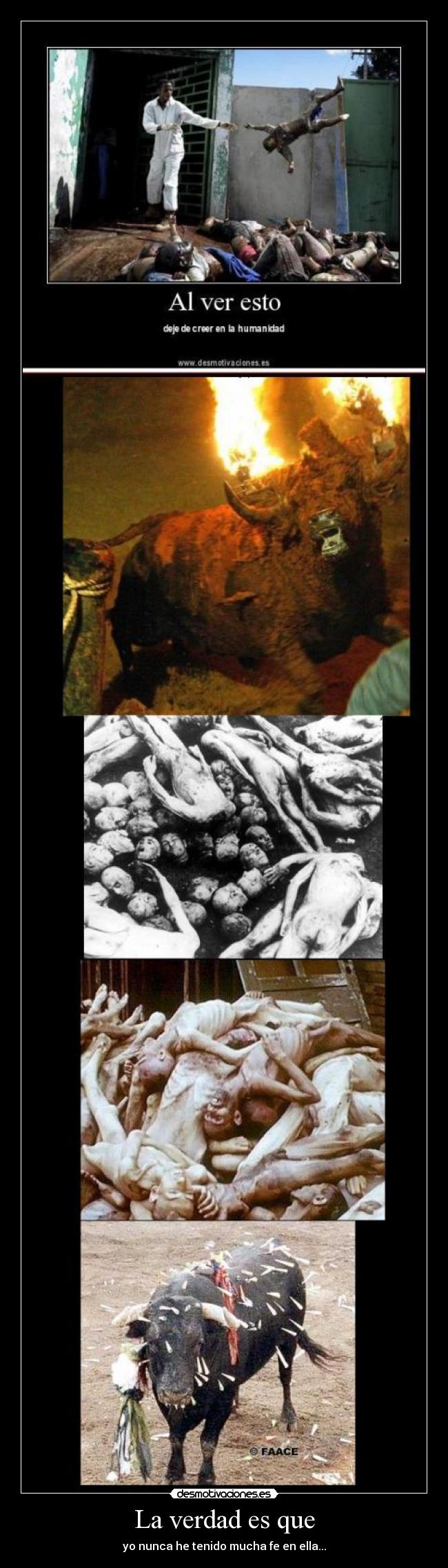 La verdad es que - yo nunca he tenido mucha fe en ella...