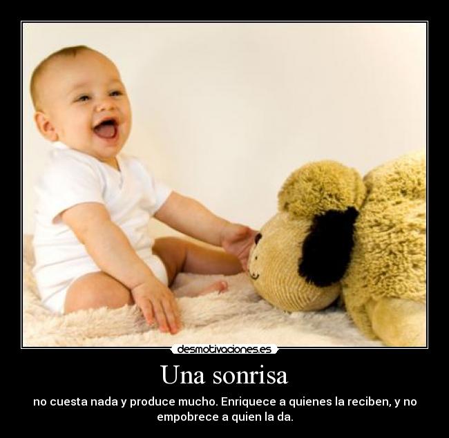 Una sonrisa -