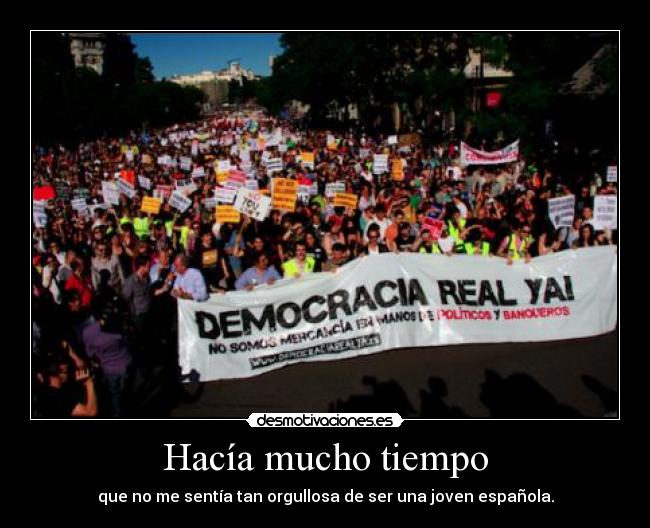 Hacía mucho tiempo -