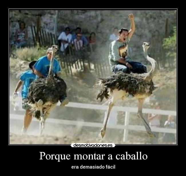 Porque montar a caballo - 