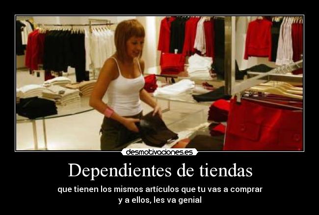 Dependientes de tiendas - 