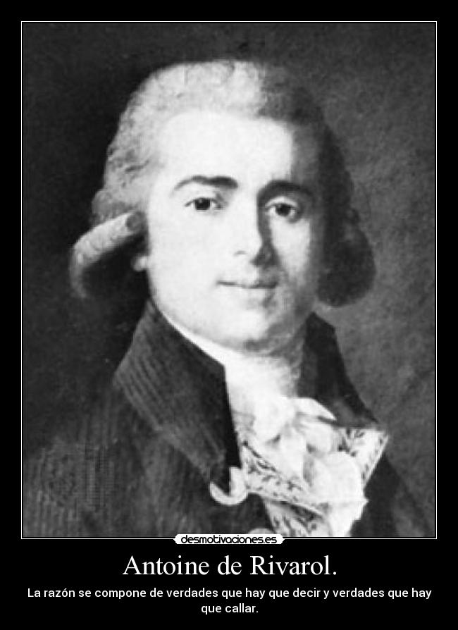Antoine de Rivarol. - 