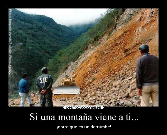 carteles correderrumbemontanas desmotivaciones