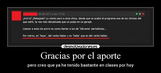 Gracias por el aporte -