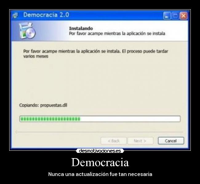Democracia - Nunca una actualización fue tan necesaria