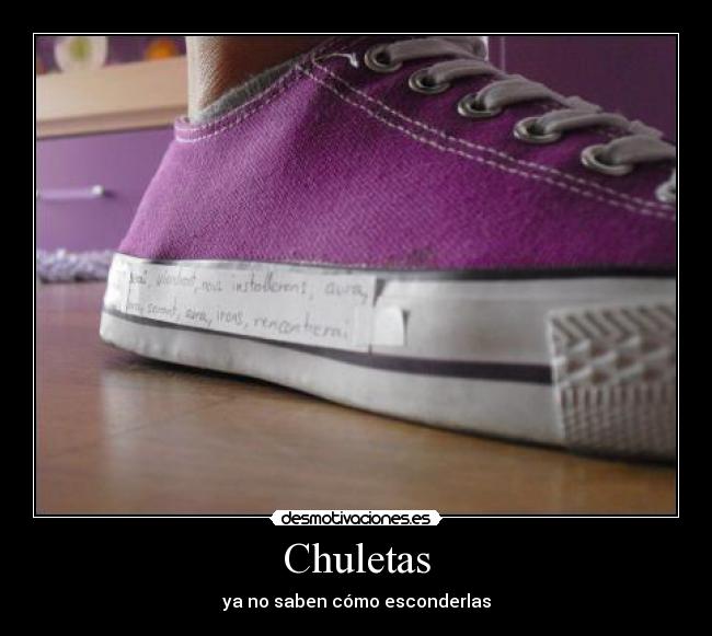 Chuletas - ya no saben cómo esconderlas