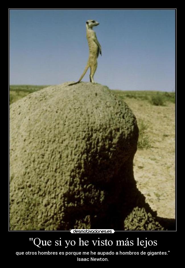 Que si yo he visto más lejos - 