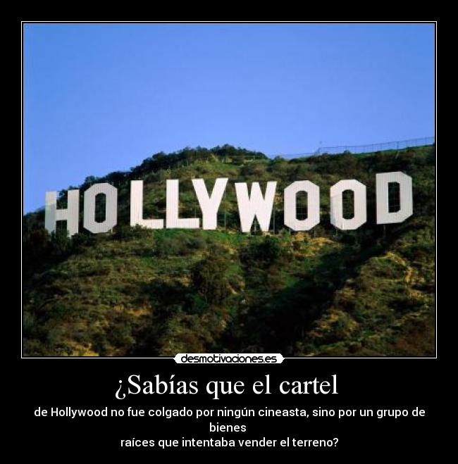 ¿Sabías que el cartel -