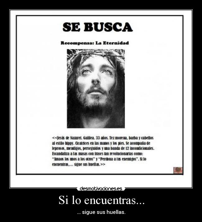 Si lo encuentras... - ... sigue sus huellas.