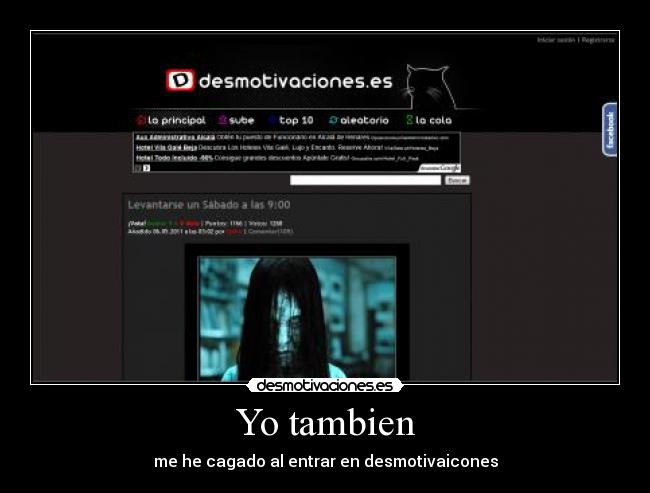 Yo tambien - me he cagado al entrar en desmotivaicones