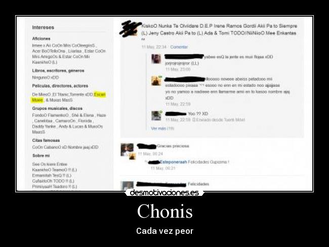 carteles chonis desmotivaciones