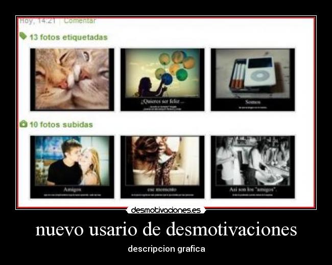 nuevo usario de desmotivaciones - descripcion grafica