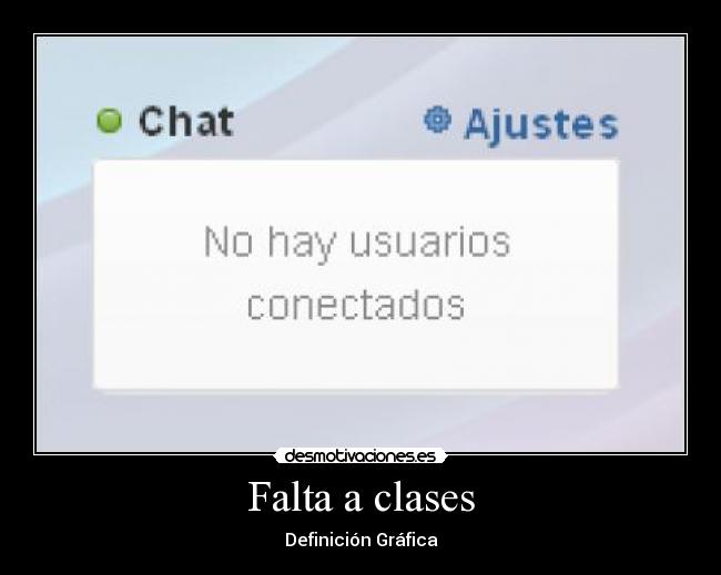 Falta a clases - Definición Gráfica