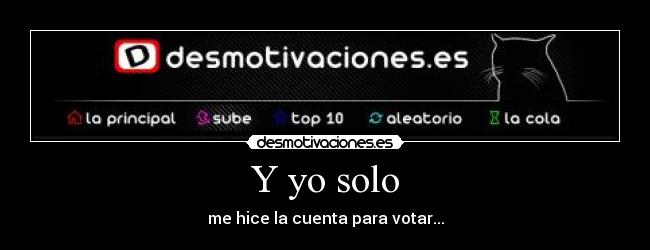 Y yo solo -