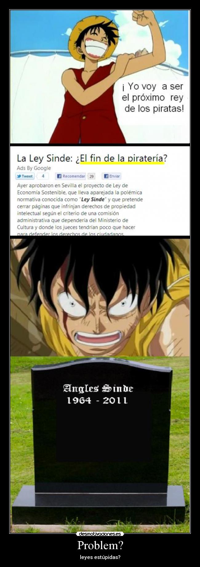 carteles sinde one piece luffy desmotivaciones