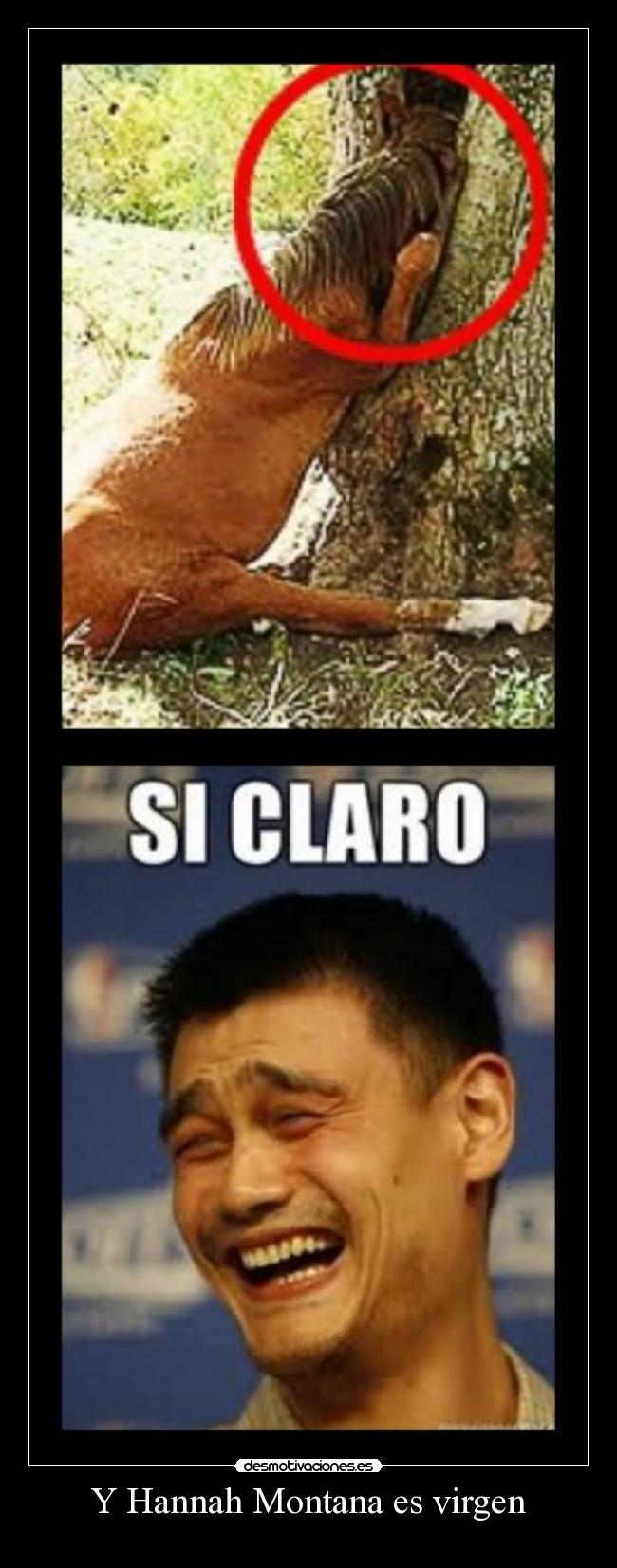 Y Hannah Montana es virgen -