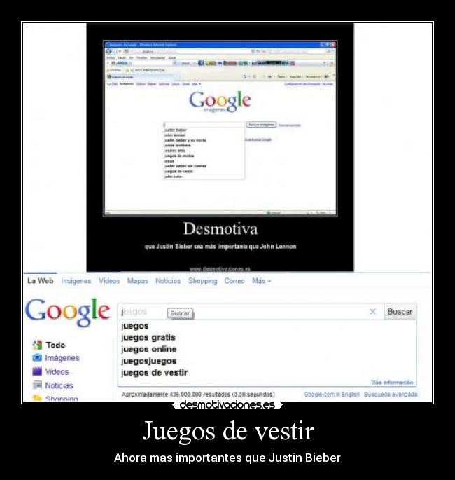 Juegos de vestir - Ahora mas importantes que Justin Bieber
