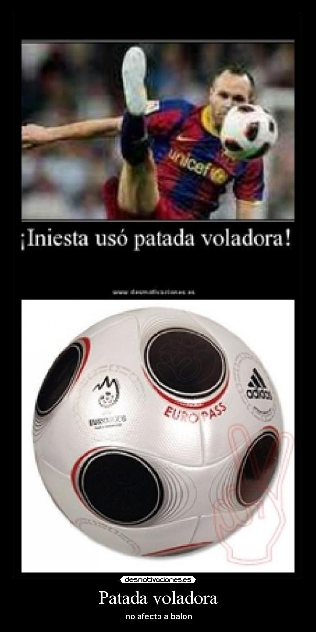 Patada voladora - no afecto a balon