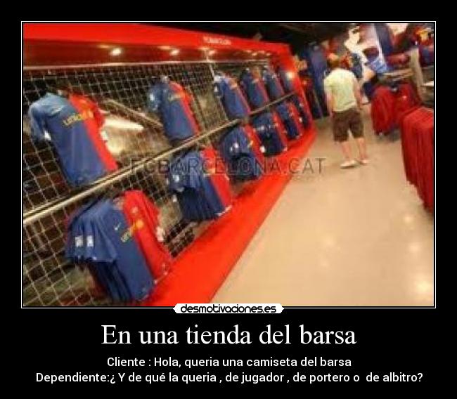 En una tienda del barsa - 