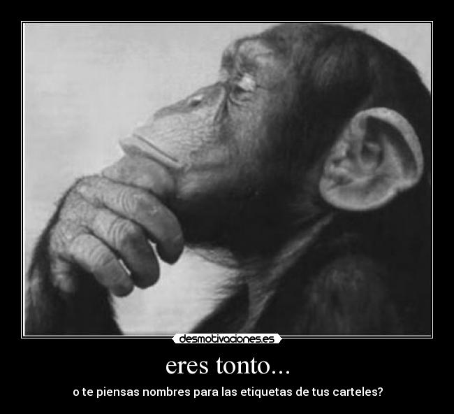 eres tonto... -