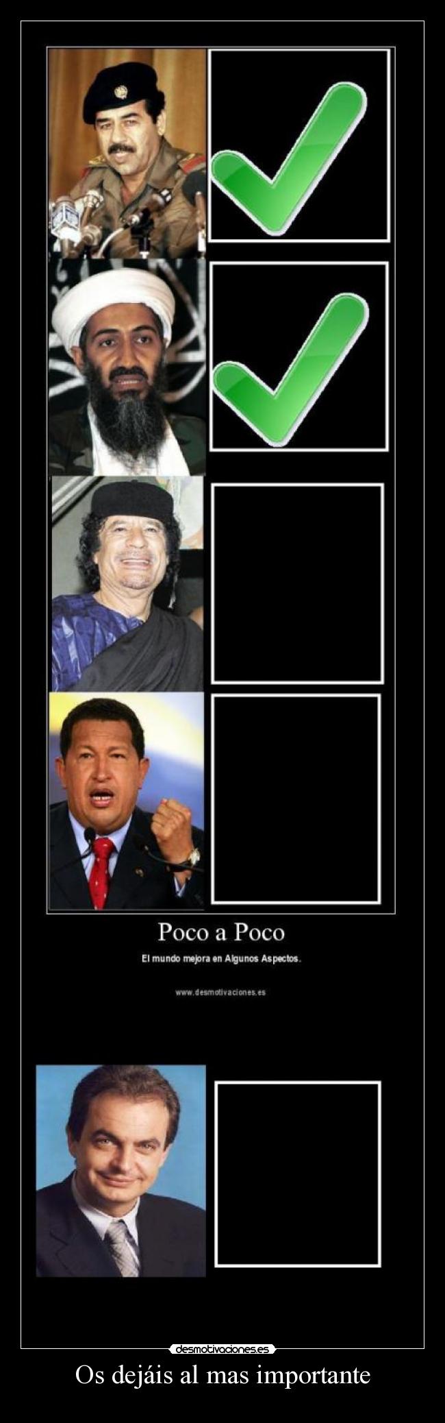 Os dejáis al mas importante -