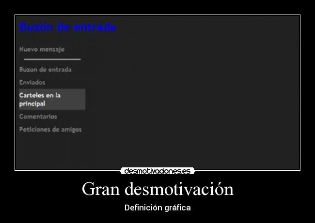Gran desmotivación -