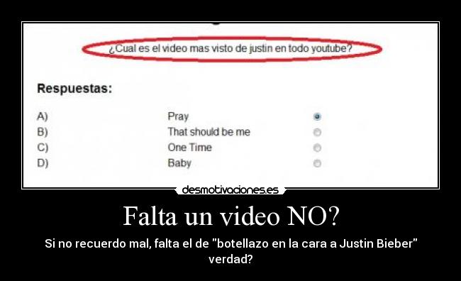 Falta un video NO? -