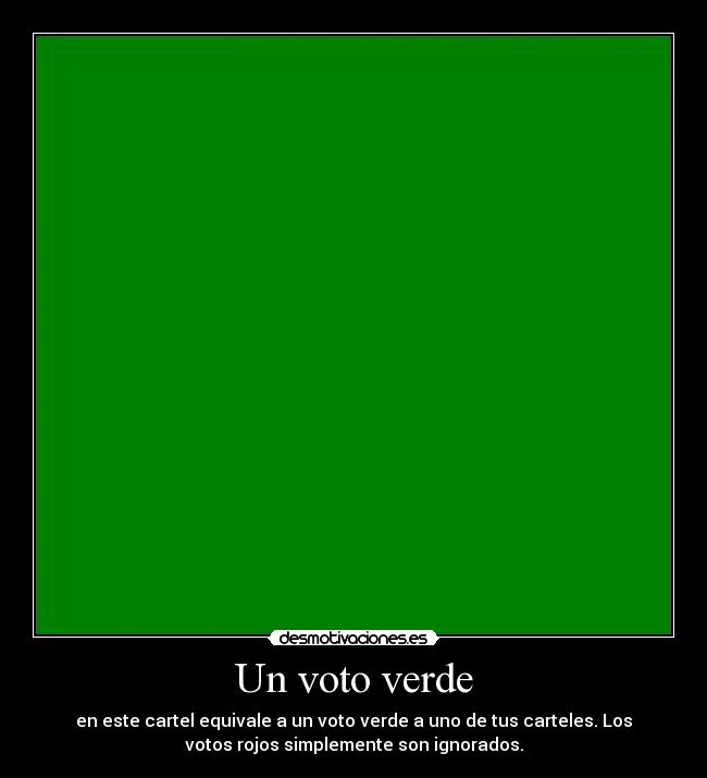 Un voto verde -