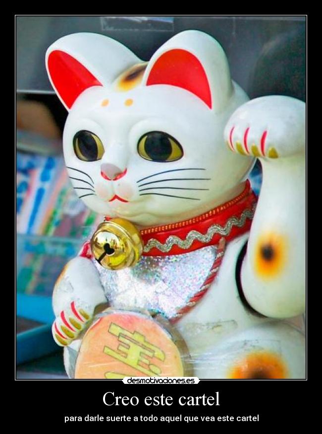 Creo este cartel -