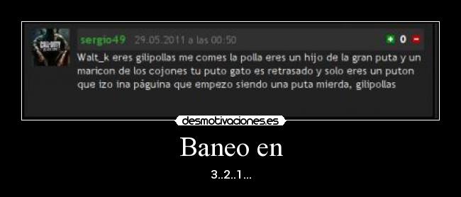 Baneo en - 3..2..1...