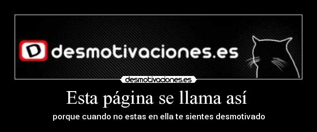 Esta página se llama así  - 