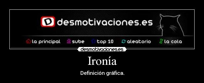 Ironía - Definición gráfica.
