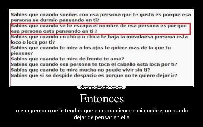 Entonces -