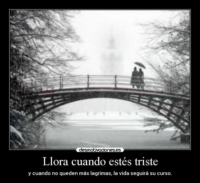 Llora cuando estés triste - 