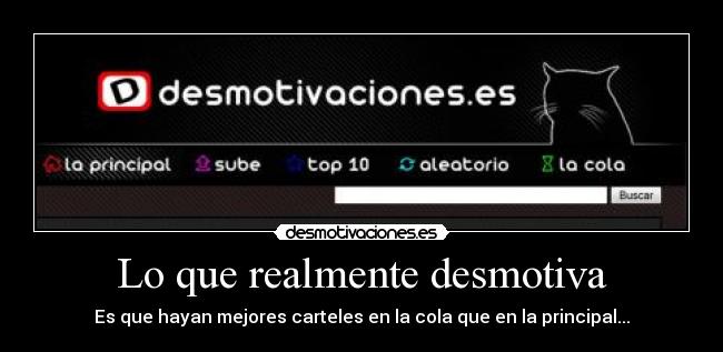 Lo que realmente desmotiva - 