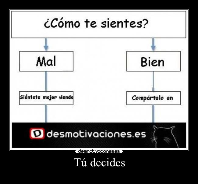 carteles tu decides desmotivaciones