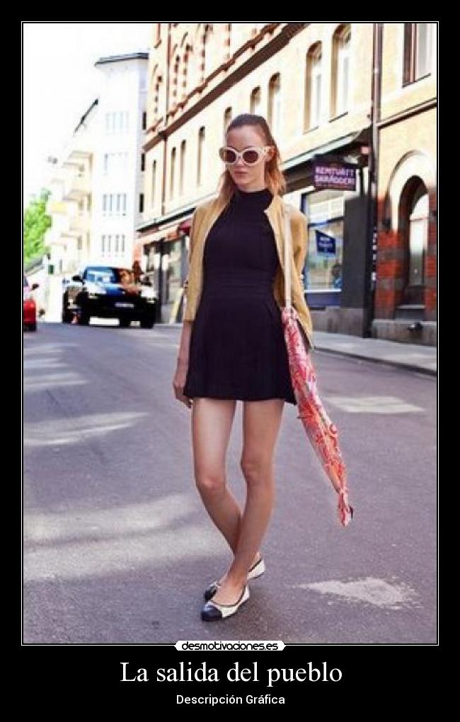La salida del pueblo - Descripción Gráfica