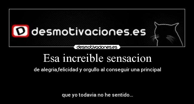 Esa increible sensacion -