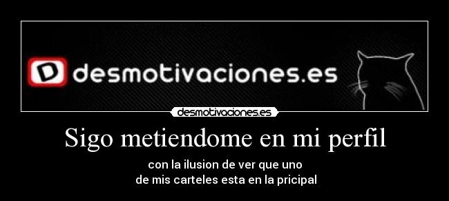 carteles ilusion principal perfil meter desmotivaciones