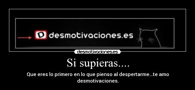 Si supieras.... - 