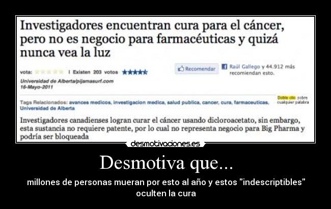 Desmotiva que... -