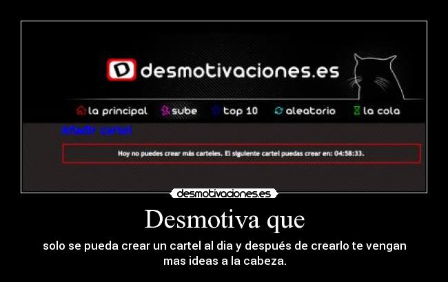 Desmotiva que - 