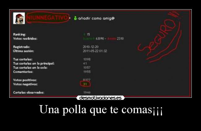 Una polla que te comas¡¡¡ -