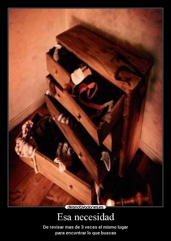 Esa necesidad -