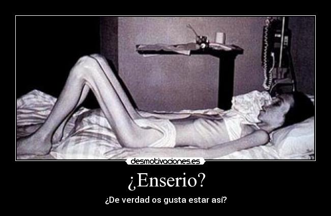carteles anorexia bulimia ninas modelos desmotivaciones