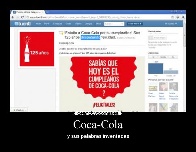 Coca-Cola - y sus palabras inventadas