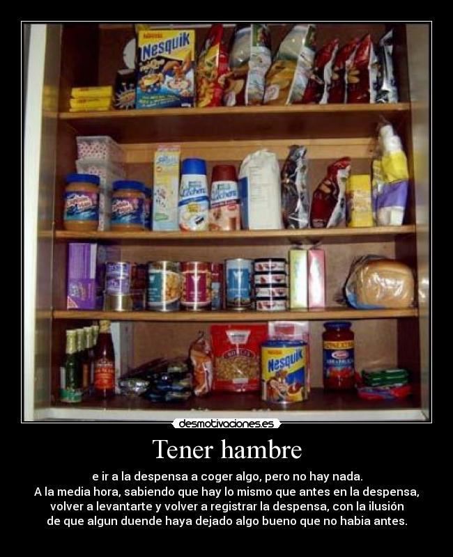 Tener hambre - 